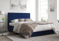 Naples Ottoman Plush Velvet Ochre Super King Size Bed Frame Only