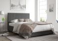 Naples Ottoman Plush Velvet Steel Single Bed Frame Only