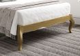 Lyon Boucle Ivory Upholstered Oak Bed Frame - LFE - Super King Size Bed Frame Only