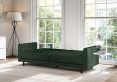 Florence Pocket Rest Green Velvet Sofa Bed