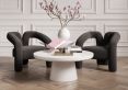 Montrose Black Boucle Upholstered Accent Chair