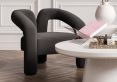 Montrose Black Boucle Upholstered Accent Chair