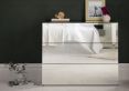 Linea 3 Drawer Mirrored Chest