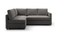 Gaia Grey Ottoman Corner Sofa Bed