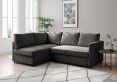 Gaia Grey Ottoman Corner Sofa Bed