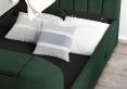 Berkley Upholstered Hugo Bottle Green Ottoman TV Bed - Double Bed Frame Only