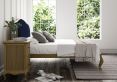 Lyon Hugo Royal Upholstered Oak Bed Frame - LFE - King Size Bed Frame Only