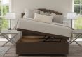Quinn Ottoman Gatsby Taupe Headboard and Base Only
