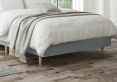 Faith Gouache Eau De Nil King Size Classic Shallow Base and Headboard