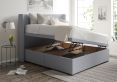 Aurelia Ottoman Double Gouache Eau De Nil Headboard & Base