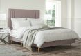 Faith Gouache Raspberry Double Classic Shallow Base and Headboard