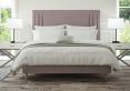 Faith Gouache Raspberry Double Classic Shallow Base and Headboard