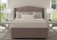 Mabel Ottoman Double Gouache Raspberry Headboard & Base