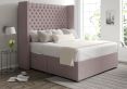 Emma Ottoman Double Gouache Raspberry Headboard & Base