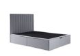 Onelife Light Grey Upholstered Ottoman King Size Bed Frame