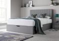 Onelife Light Grey Upholstered Ottoman King Size Bed Frame