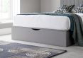 Onelife Light Grey Upholstered Ottoman King Size Bed Frame