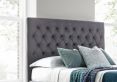 Maxi Charcoal Velvet Upholstered Ottoman Storage Bed Frame Only