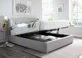 Rhapsody Wolf Grey Upholstered Ottoman Bed Frame