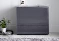 Linea 3 Drawer Chest Grey