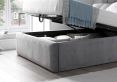 Bromley Naples Silver Upholstered Ottoman King Size Bed Frame Only