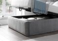 Bromley Naples Silver Upholstered Ottoman Super King Size Bed Frame Only