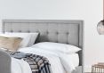 Carmel Ottoman Mid Grey Upholstered King Size TV Bed Frame