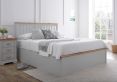 Verona Ottoman Bed - Grey - Double Bed Frame Only