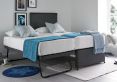 Cheltenham Deluxe Grey Upholstered Guest Bed With Mattresses