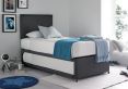 Cheltenham Deluxe Grey Upholstered Guest Bed Including Mattresses
