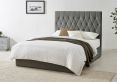 Waldorf Dark Grey Upholstered Ottoman Storage King Size Bed Frame Only