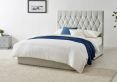 Waldorf Silver Grey Upholstered Ottoman Storage King Size Bed Frame Only