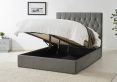 Waldorf Dark Grey Upholstered Ottoman Storage King Size Bed Frame Only