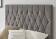 Waldorf Dark Grey Upholstered Ottoman Storage King Size Bed Frame Only