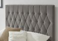 Waldorf Dark Grey Upholstered Ottoman Storage Single Bed Frame Only
