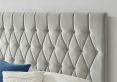 Waldorf Silver Grey Velvet Upholstered Ottoman Storage Bed Frame