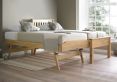 Atlantis Oak finish Wooden Single Guest Bed Including Underbed