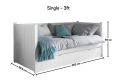 Hampton Day Bed With Liv & Lou Underbed Frame Only