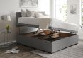Hannah Ottoman Single Arran Pebble Headboard & Base