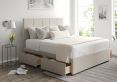 Hannah Classic 4Drw Double Trebla Flax Headboard & Base