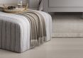 Dunwich Grey Upholstered Striped Stool