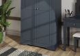 Harley Midnight Grey 2 Door Hanging Wardrobe Only