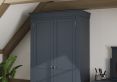 Harley Midnight Grey 2 Door Hanging Wardrobe Only