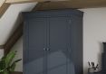 Harley Midnight Grey 2 Door 4 Drawer Wardrobe Only
