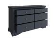 Harley Midnight Grey 6 Drawer Chest Only