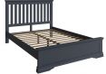 Harley Midnight Grey Double Bed Frame Only