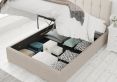 Hemsley Ottoman Eire Linen Off White Compact Double Bed Frame Only
