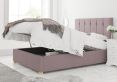 Hemsley Ottoman Plush Velvet Blush Compact Double Bed Frame Only