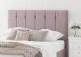 Hemsley Ottoman Plush Velvet Blush Compact Double Bed Frame Only