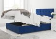 Hemsley Ottoman Plush Velvet Navy Compact Double Bed Frame Only